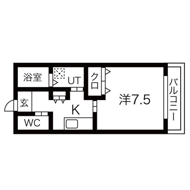 滝の茶屋駅 徒歩5分 1階の物件間取画像