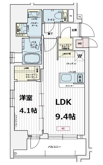 エステムコート新神戸Ⅱ駅前山手の物件間取画像