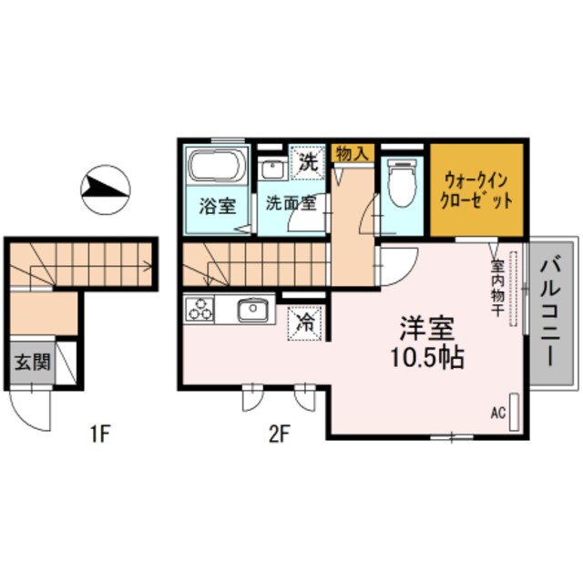 小林駅 徒歩2分 2階の物件間取画像