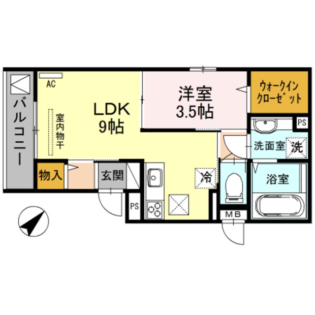 春日野道駅 徒歩8分 1階の物件間取画像