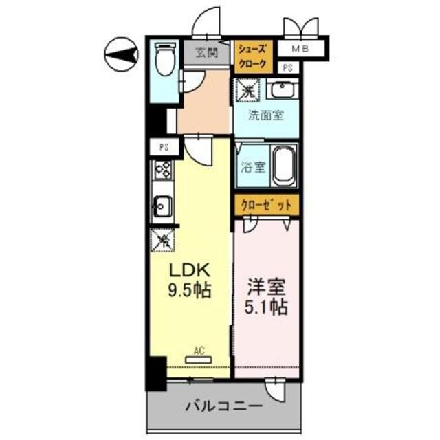 西宮北口駅 徒歩6分 3階の物件間取画像