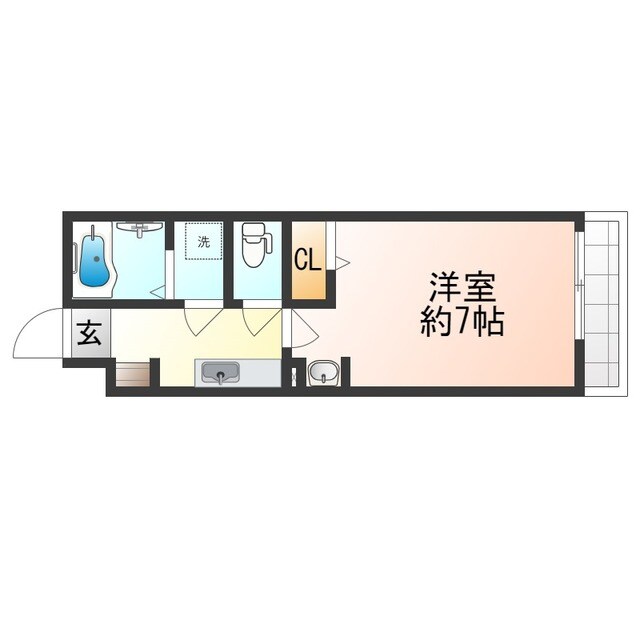 西宮北口駅 徒歩15分 1階の物件間取画像