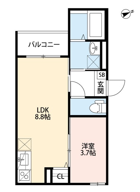 甲子園駅 徒歩9分 1階の物件間取画像