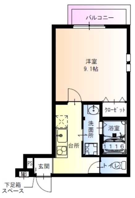 園田駅 徒歩10分 1階の物件間取画像