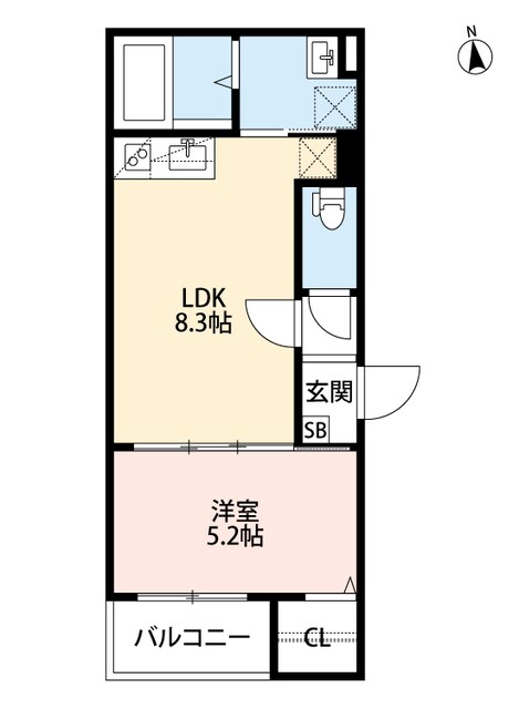 園田駅 徒歩12分 2階の物件間取画像