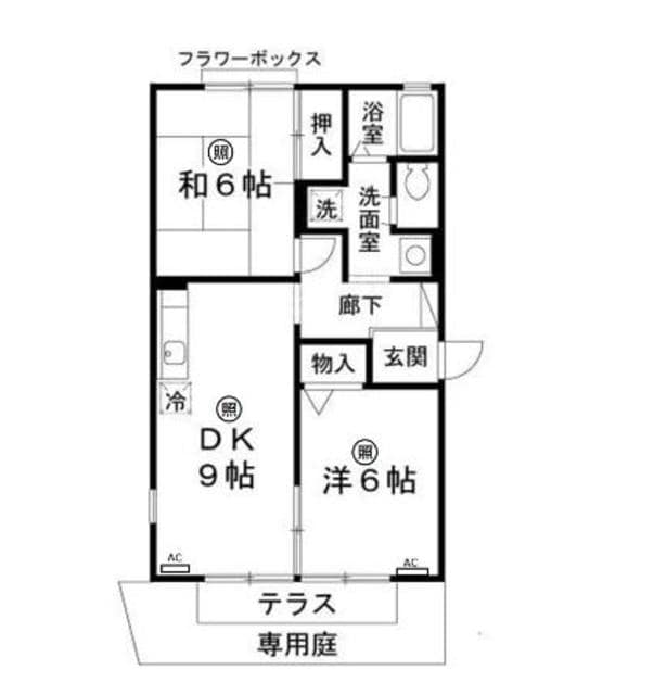 仁川駅 徒歩51分 2階の物件間取画像