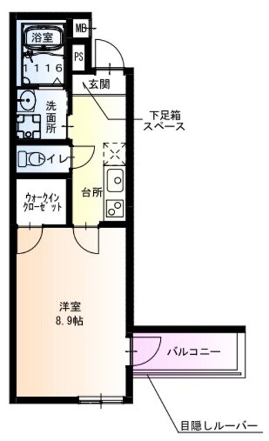 フジパレス深江駅前の物件間取画像