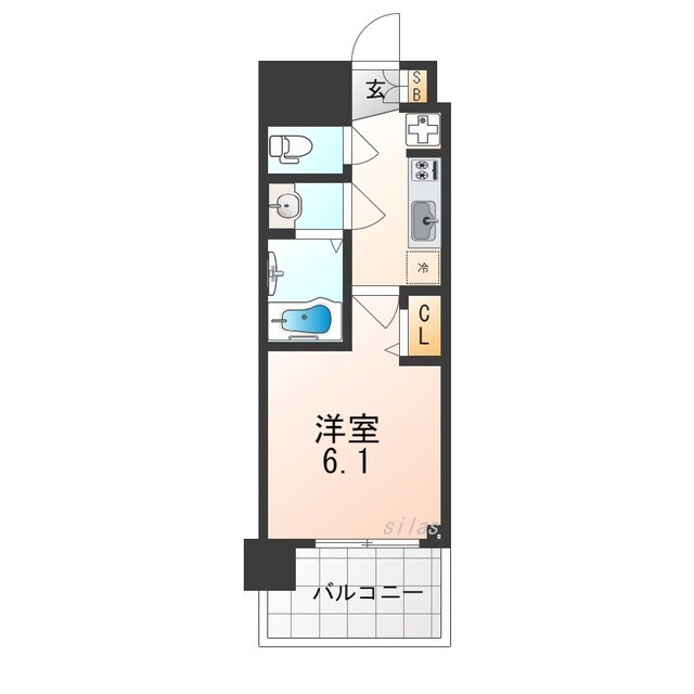 高速長田駅 徒歩9分 4階の物件間取画像