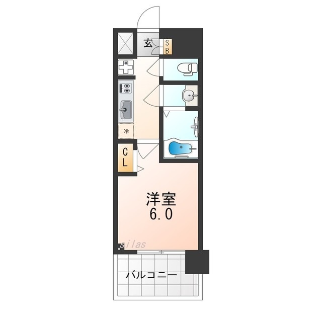 高速長田駅 徒歩9分 7階の物件間取画像