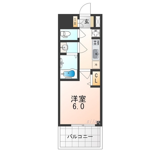 高速長田駅 徒歩9分 7階の物件間取画像