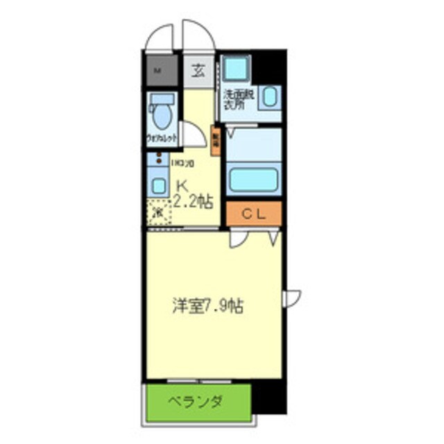 絹延橋駅 徒歩5分 5階の物件間取画像