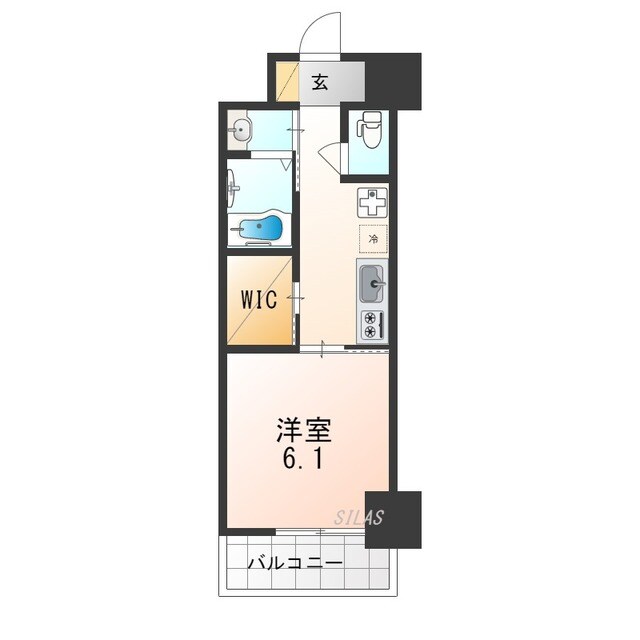 三ノ宮駅 徒歩8分 3階の物件間取画像