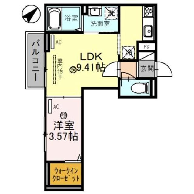 西飾磨駅 徒歩6分 2階の物件間取画像