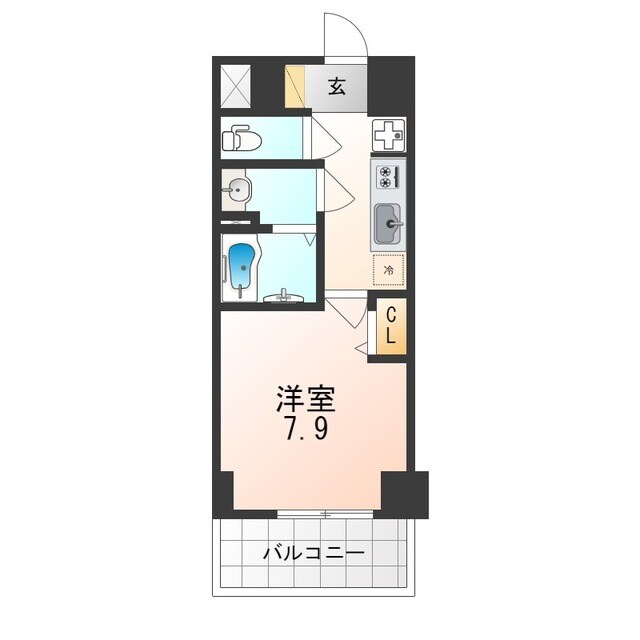 高速神戸駅 徒歩1分 10階の物件間取画像