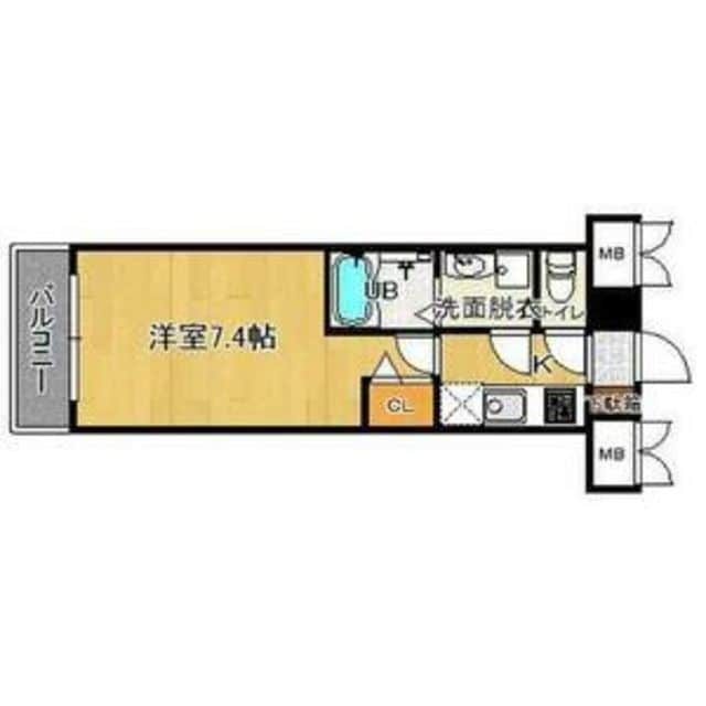 立花駅 徒歩3分 7階の物件間取画像