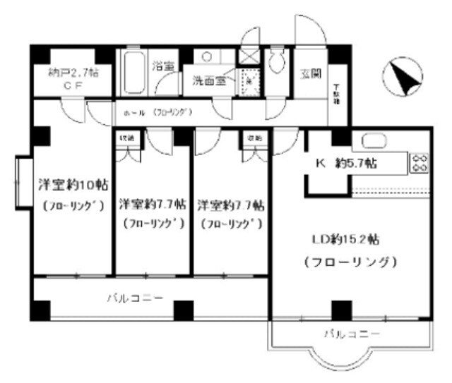 北野館の物件間取画像