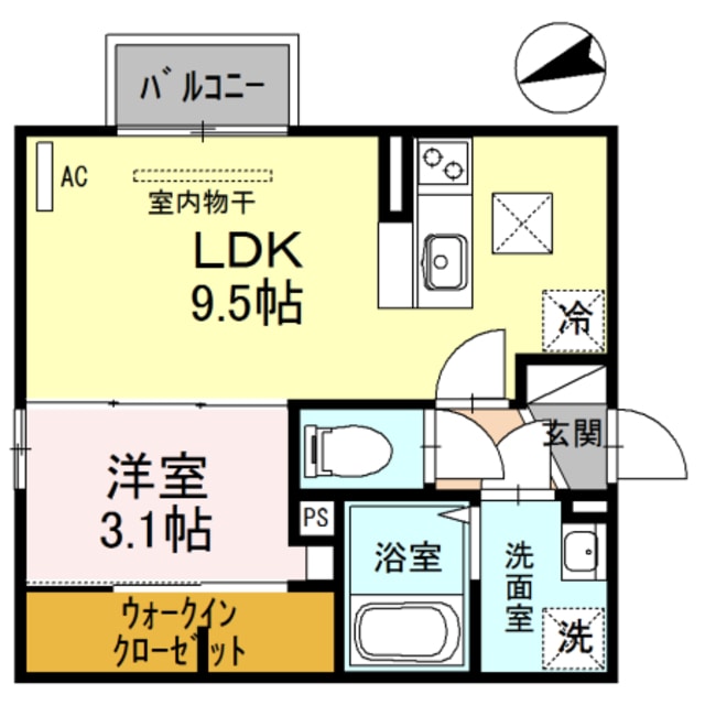 八家駅 徒歩10分 1階の物件間取画像