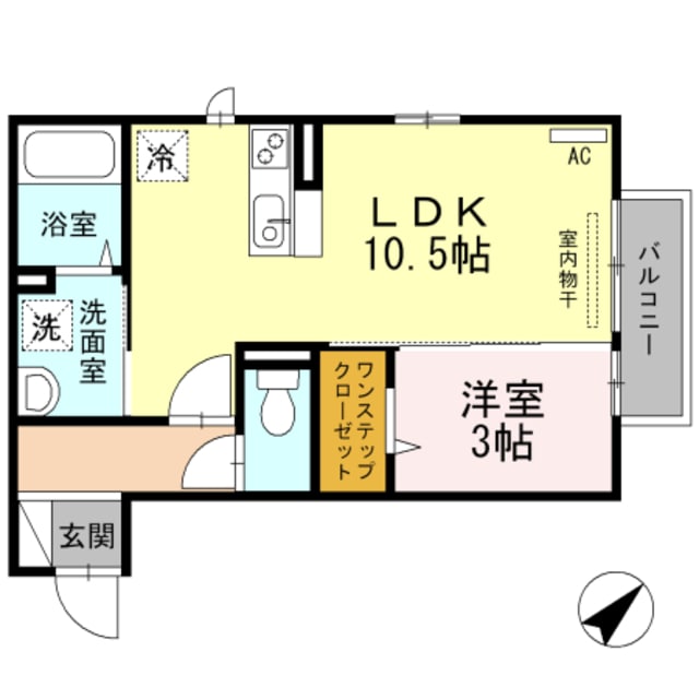 シェノワめふの物件間取画像