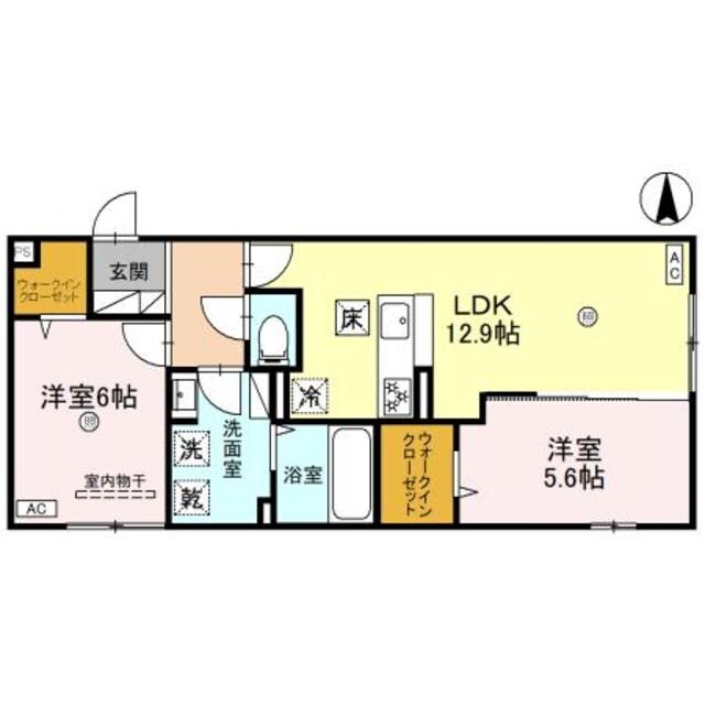 武庫之荘駅 徒歩7分 3階の物件間取画像