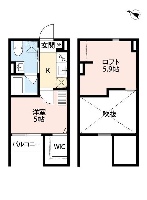 長田駅 徒歩10分 1階の物件間取画像