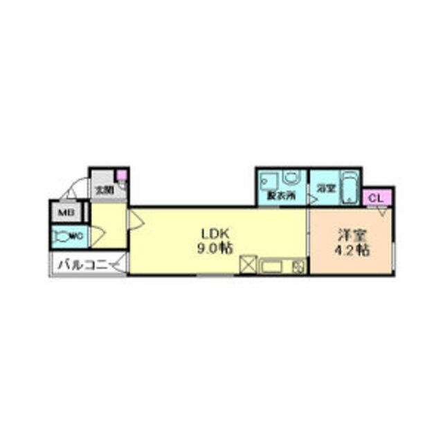 出屋敷駅 徒歩10分 1階の物件間取画像