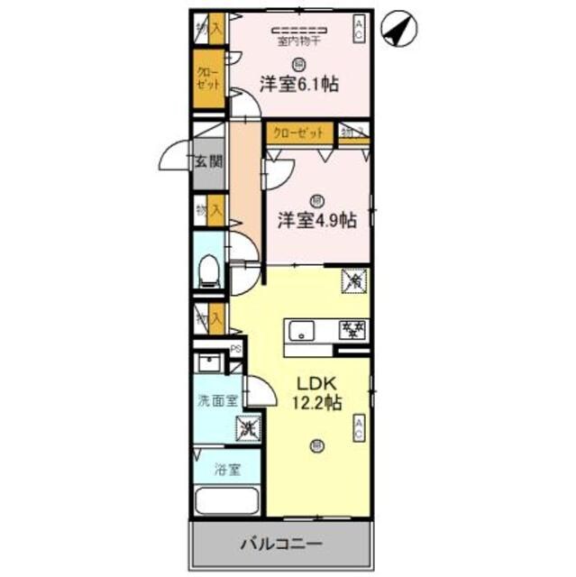 サンパティーク東町の物件間取画像