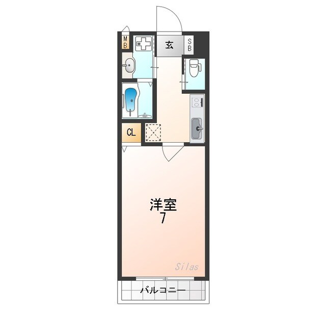 伊丹駅 徒歩16分 3階の物件間取画像