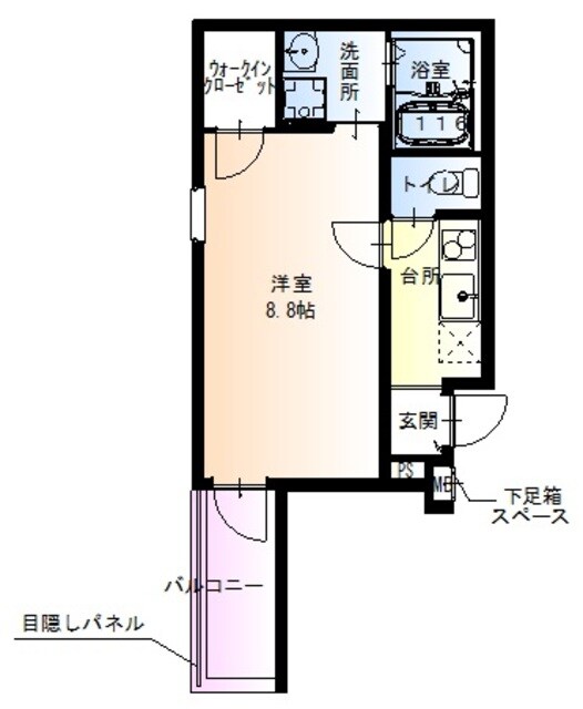 フジパレス西淡路Ⅲ番館の物件間取画像