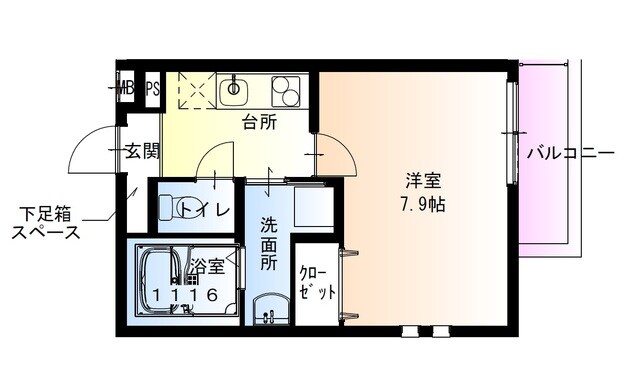 だいどう豊里駅 徒歩9分 2階の物件間取画像