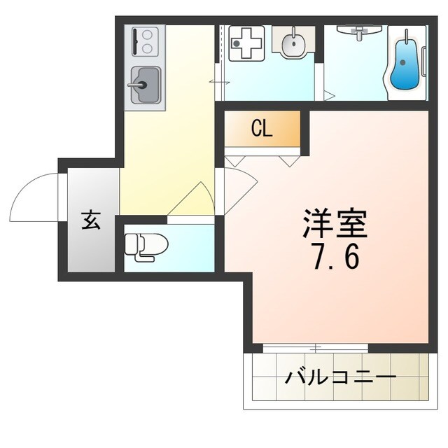 神崎川駅 徒歩8分 1階の物件間取画像
