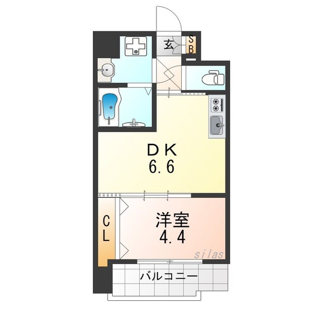 豊中駅 徒歩9分 4階の物件間取画像