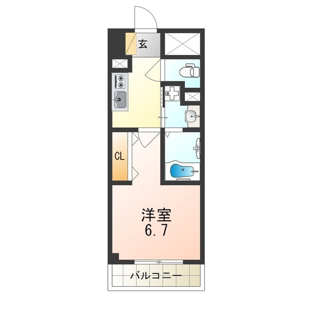 豊中駅 徒歩3分 3階の物件間取画像