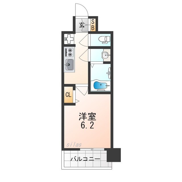 庄内駅 徒歩5分 4階の物件間取画像