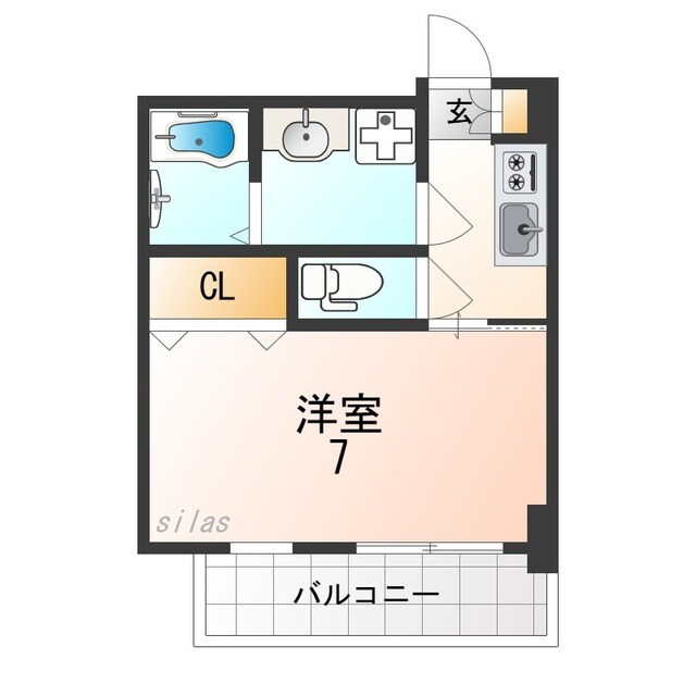 尼崎駅 徒歩9分 4階の物件間取画像