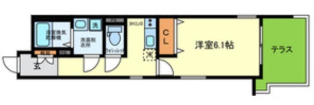 久寿川駅 徒歩3分 1階の物件間取画像