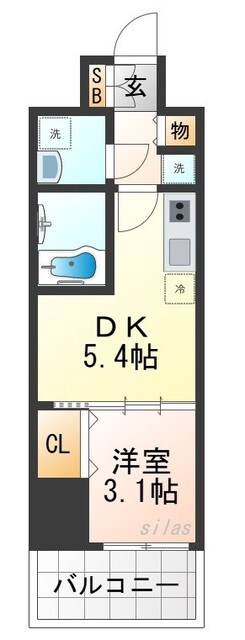 ArtizA尼崎立花の物件間取画像