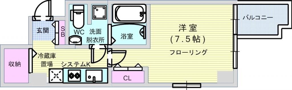 アーデン京町堀イーストの物件間取画像