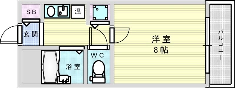 ハイムタケダT-8の物件間取画像