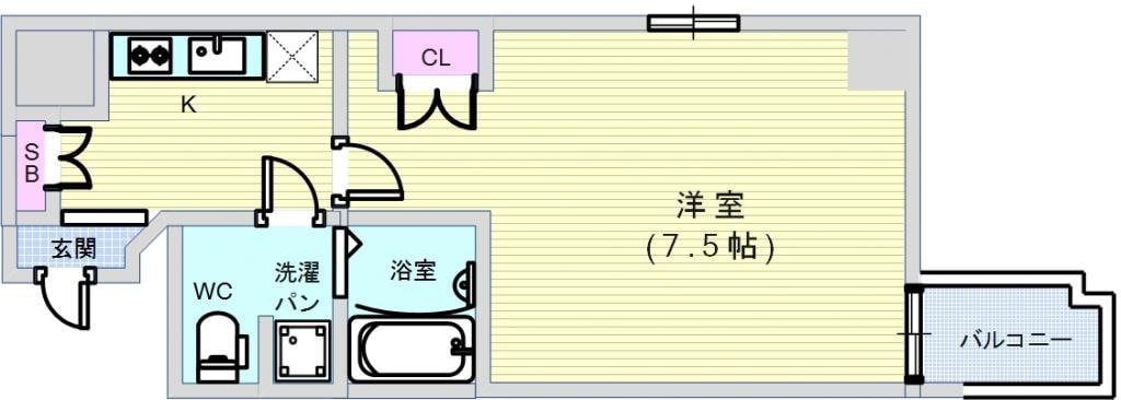 アーデン京町堀イーストの物件間取画像