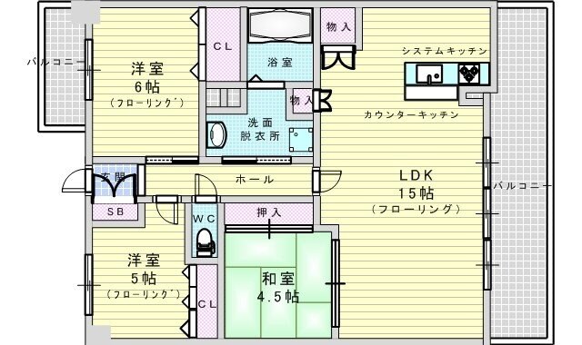 エステムコートクラスシティの物件間取画像