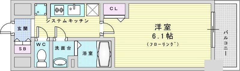 プレサンスブルーム東三国の物件間取画像