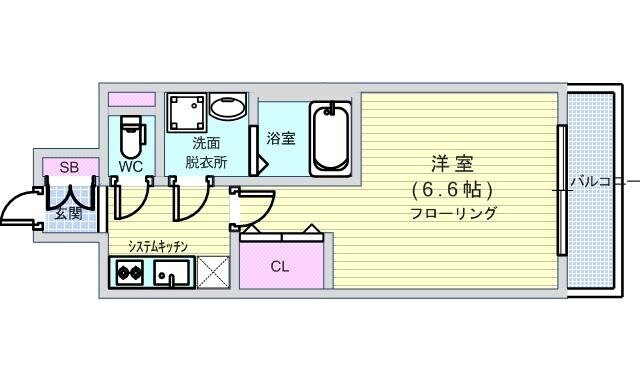 エスリード阿波座パークレジデンスの物件間取画像