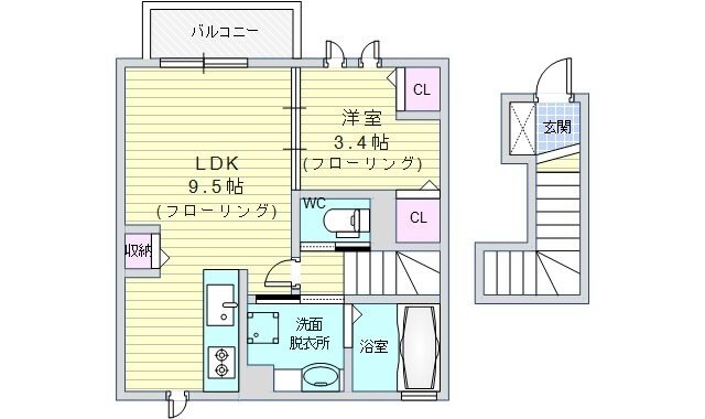 カーサコモドⅣの物件間取画像