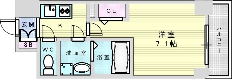 S-RESIDENCE千里丘の物件間取画像