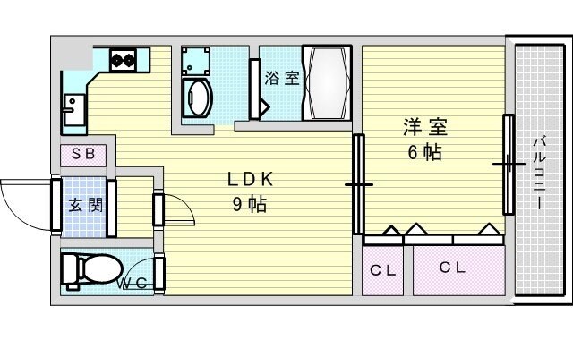 三功マンションの物件間取画像