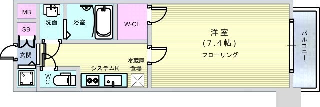 エスリード中之島クロスゲートの物件間取画像