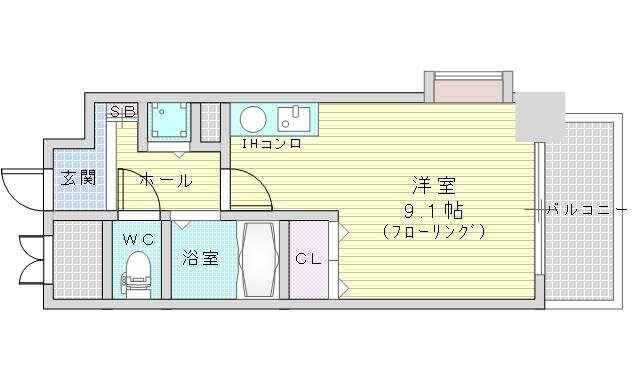 ビスタ江坂南の物件間取画像