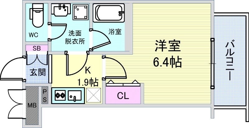 ウェルスクエア池田石橋Ⅲの物件間取画像