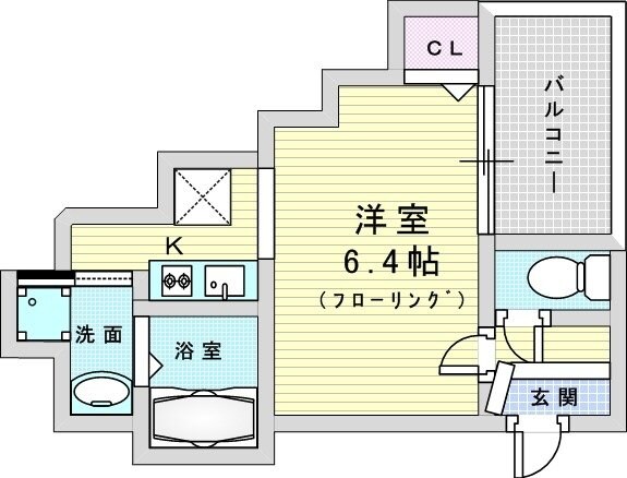 リアリーク姫島の物件間取画像