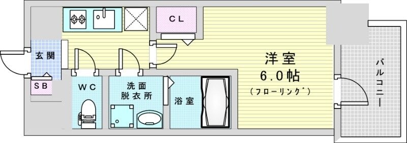 エスリードレジデンス梅田デュオの物件間取画像